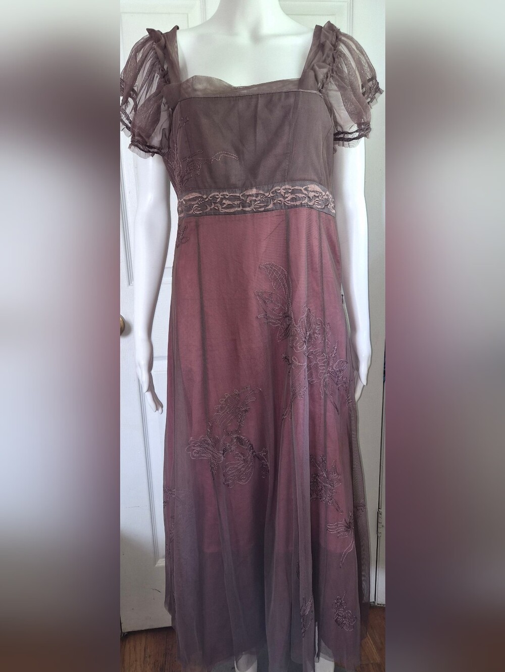 Nataya Age of Love Embroidered Tulle Dress